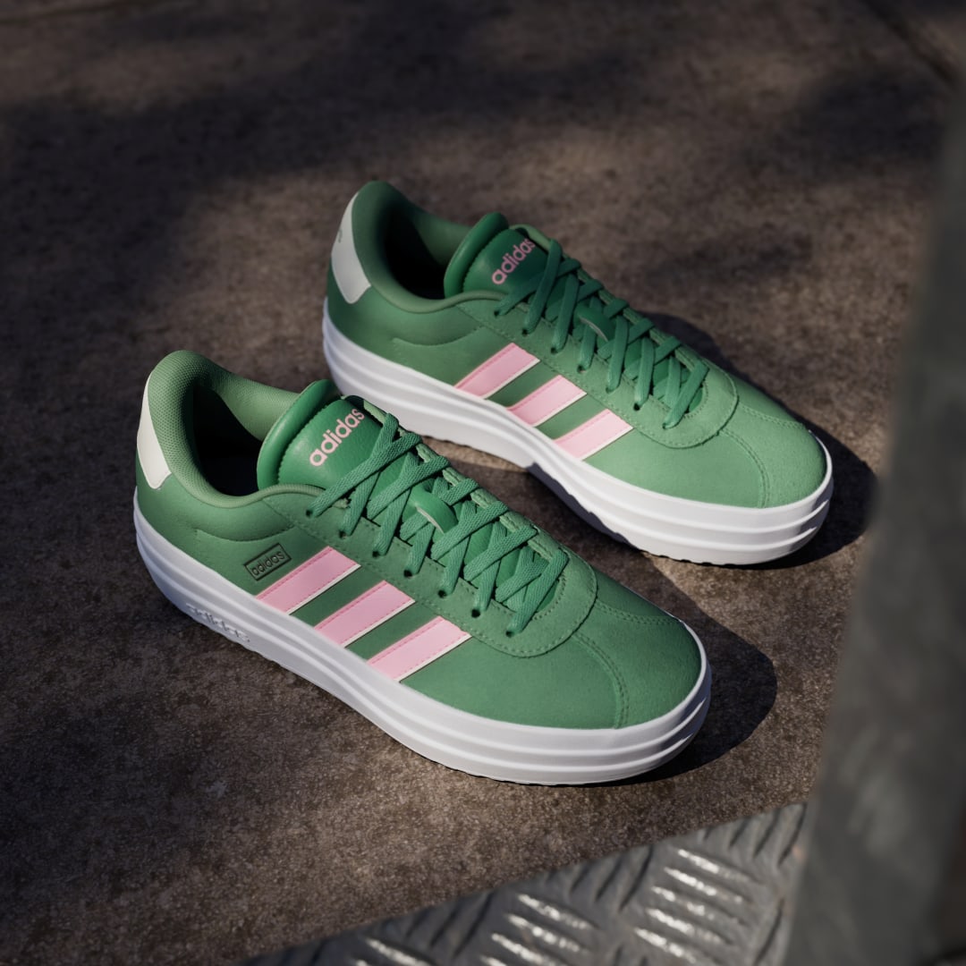 Adidas VL court sneaker Preloved Green / Pink Spark / Ivory