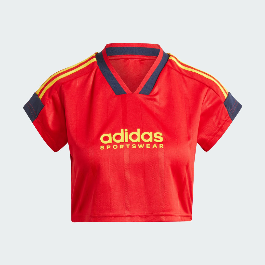 Maillot crop top à 3 bandes coupées Tiro