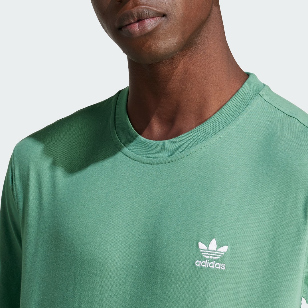 

adidas Playera Essentials Trifolio Hombre, Preloved verde