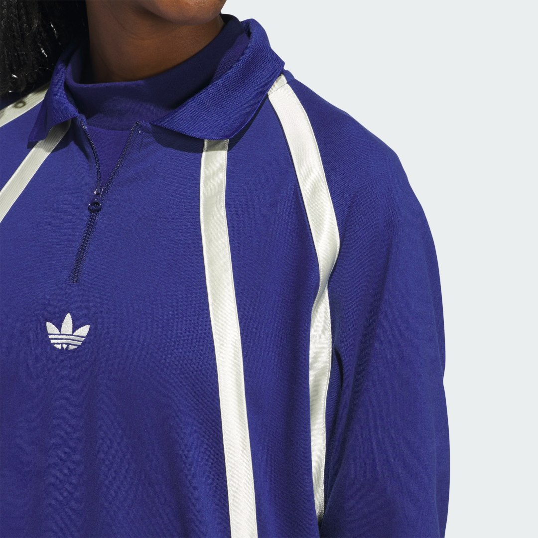 

adidas Playera Polo Rugby Manga Larga (Unisex) Unisex, Victory azul