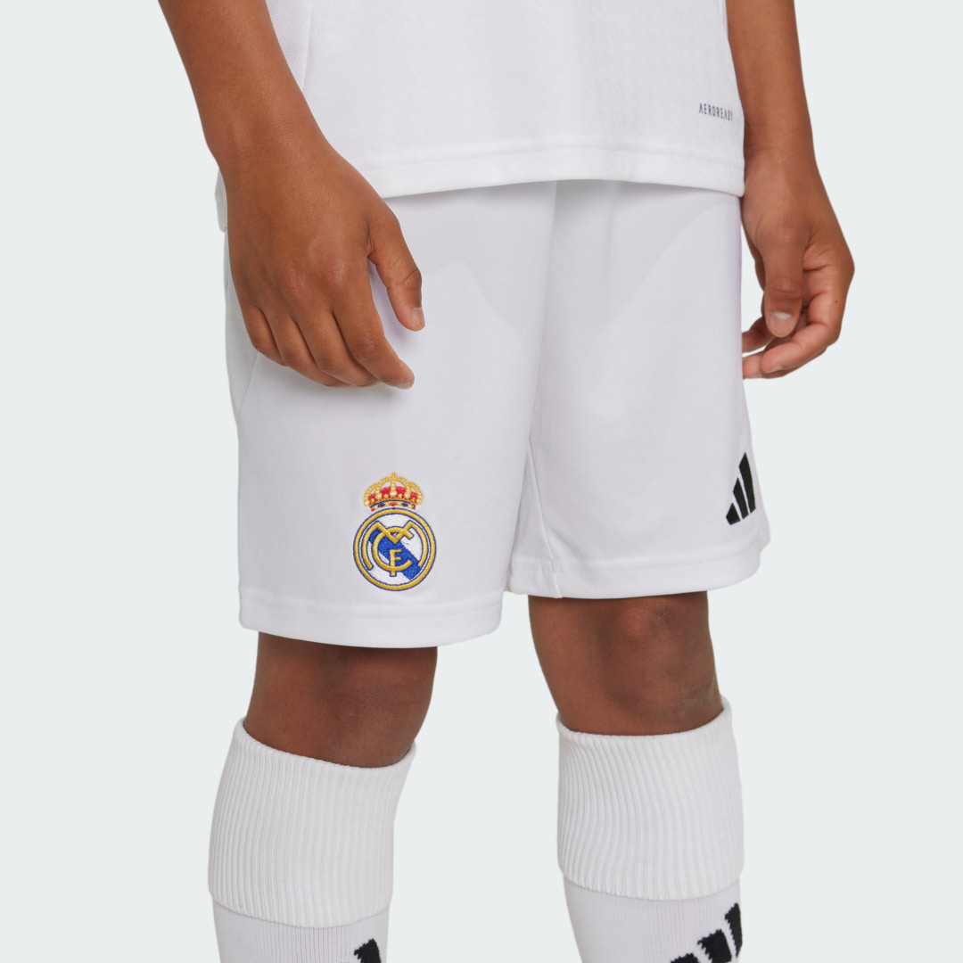 

adidas Shorts Uniforme Local Real Madrid 24/25 Niños Niño, Blanco