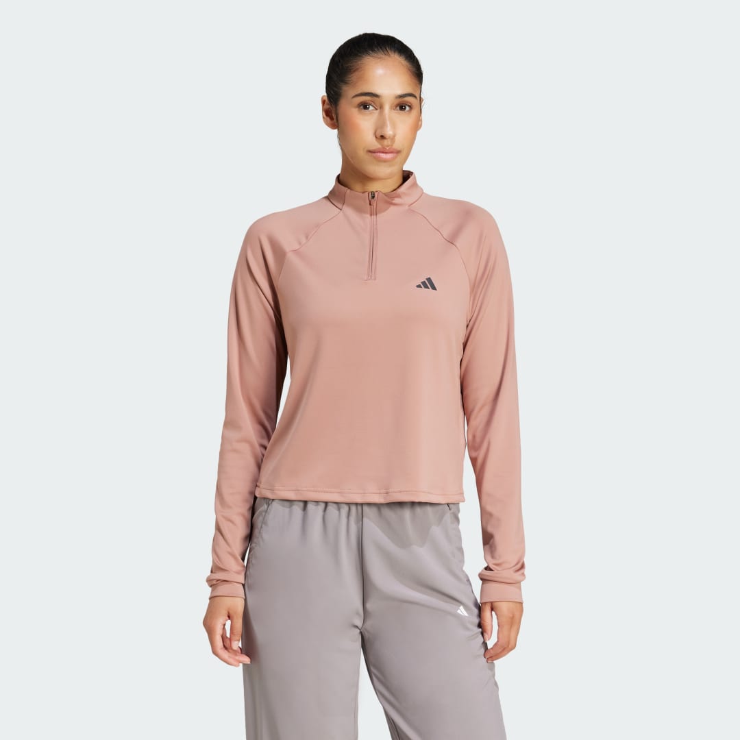 Image of Maglia Train Essentials Minimal Branding 1/4-Zip cod002