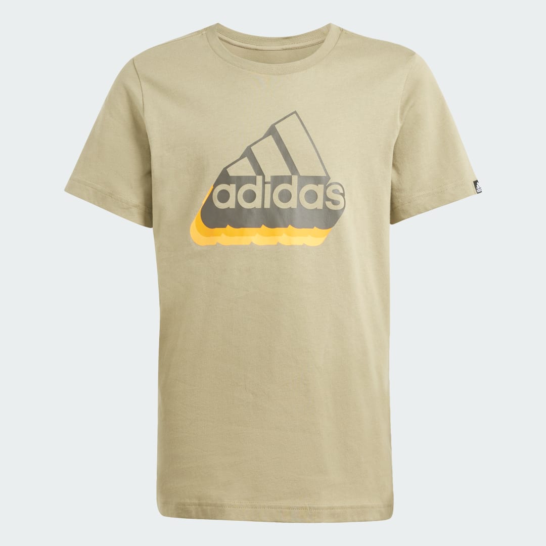 Adidas Sportswear T-shirt groen Katoen Ronde hals Logo 116