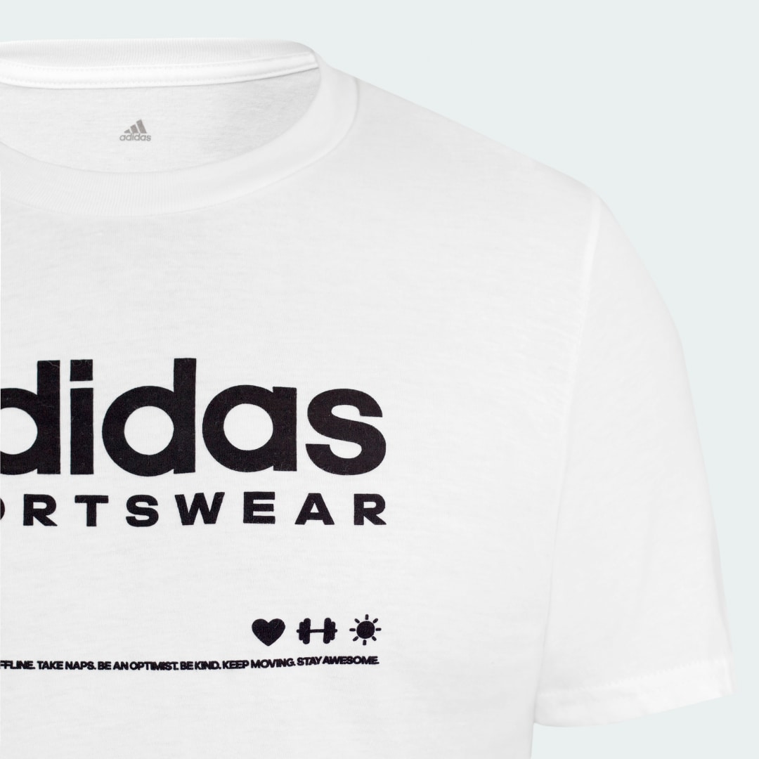 

adidas M Lounge TEE Hombre, Blanco