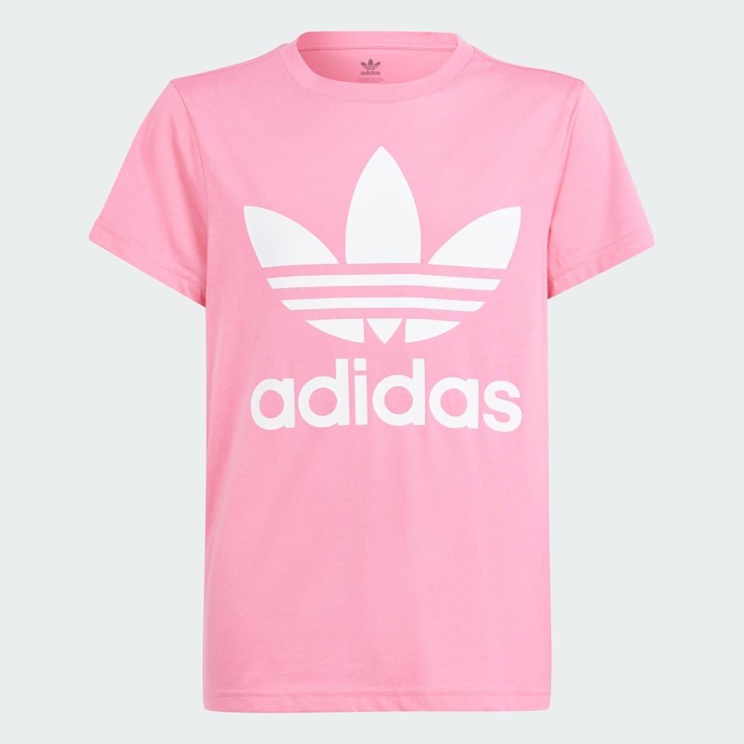 

adidas Playera Trifolio Niño, Rosa fusion