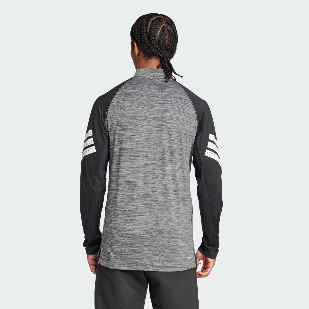 Adidas Icon 3-Stripes T-shirt met Korte Rits