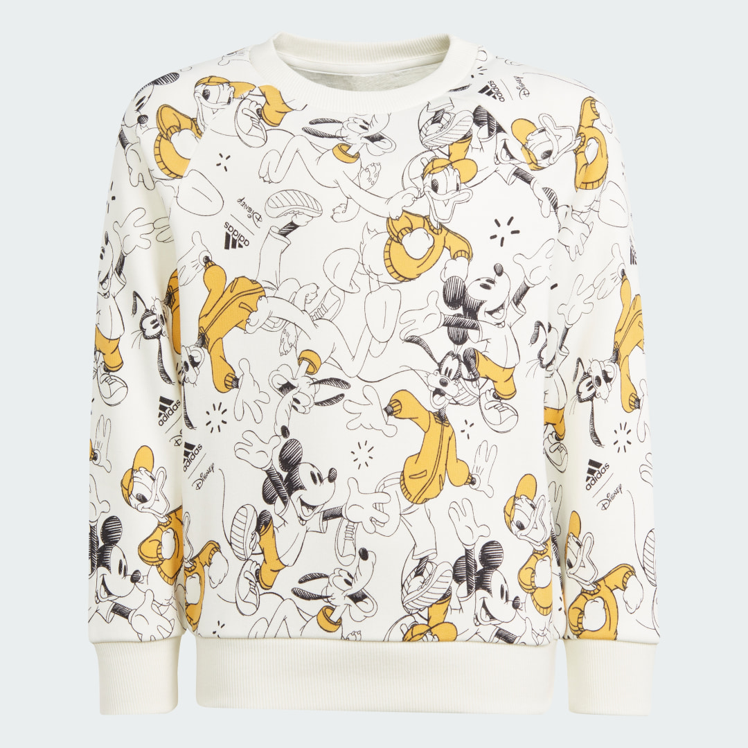 

adidas Sudadera Adidas x Disney Mickey Mouse Niño, Off blanco/preloved amarillo/negro