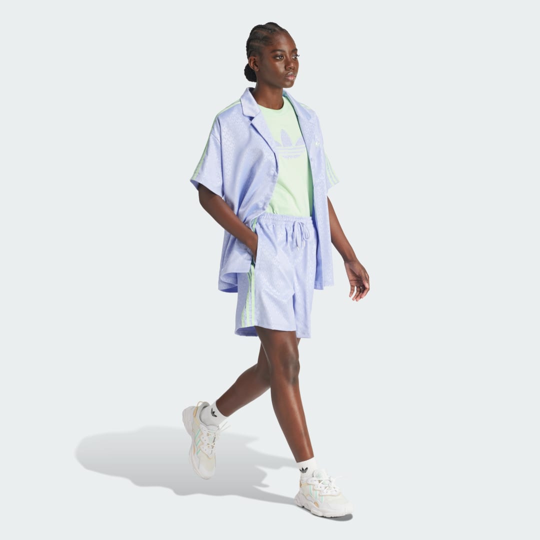 

adidas Camisa de Bolos Fashion Monogram Satén Mujer, Violeta tone