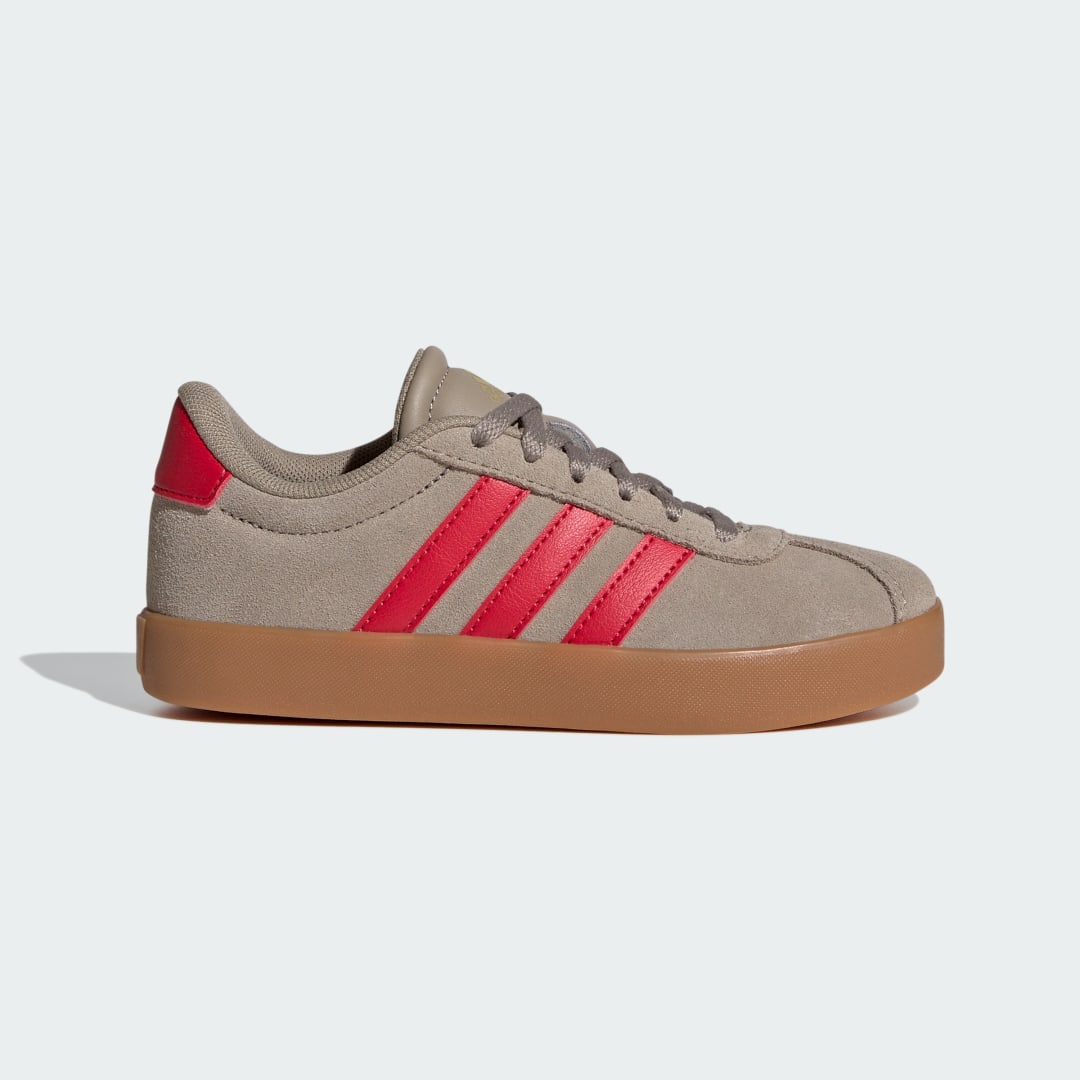 Adidas Vl Court 3.0 Blanch Cargo / Pure Ruby / Gold Metallic
