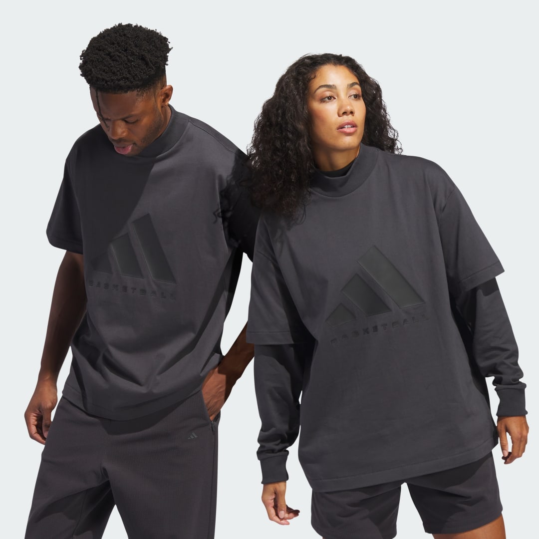 Adidas perfor ce One Cotton Jersey Tee T-shirts carbon carbon maat: XL beschikbare maaten:S L XL