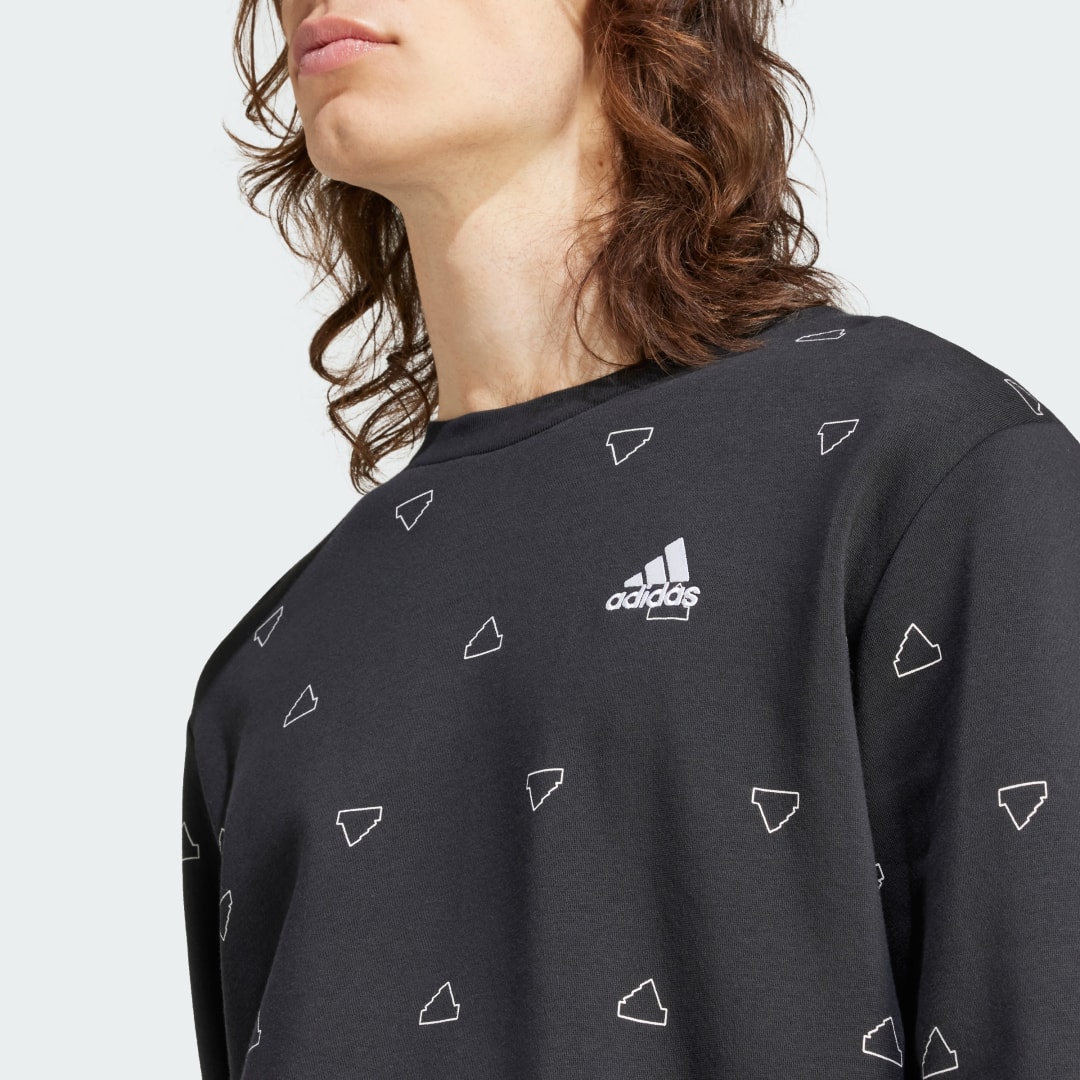 Adidas Seasonal Essentials Monogram Graphic Sweatshirt