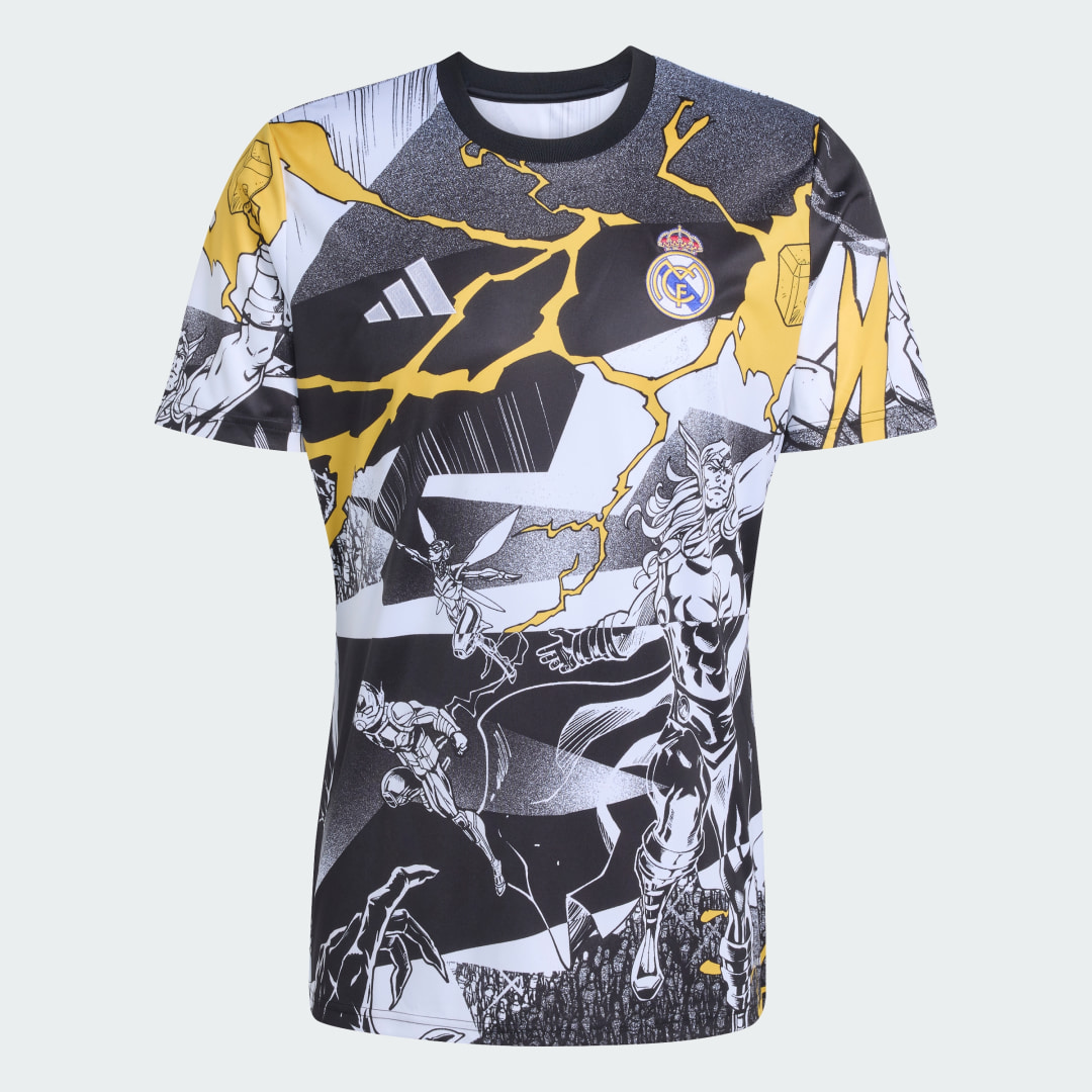 Maillot d'avant match adidas Real Madrid Avengers 25/ - vue 4