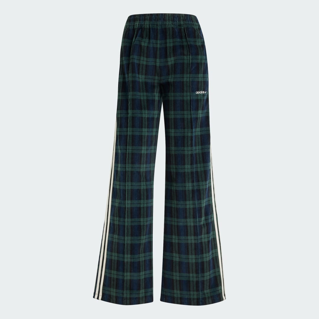 Adidas Corduroy Tartan Wide Leg Broek