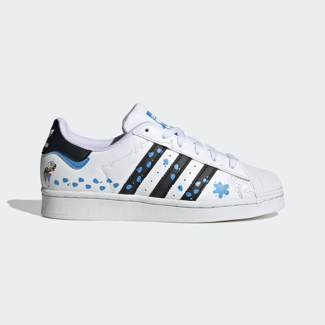 Image of adidas adidas Originals x Disney Superstar Shoes Kids Cloud White 3.5 - Kids Lifestyle Athletic & Sneakers