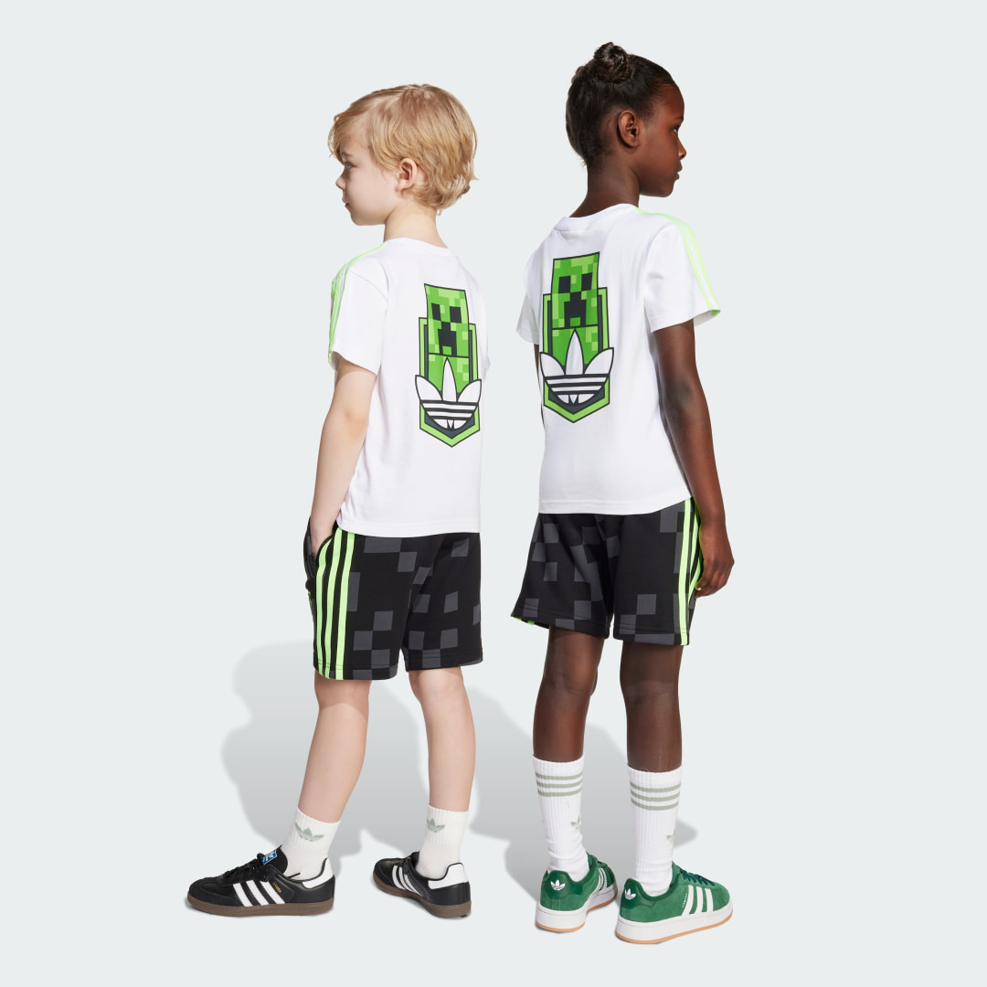 Ensemble t shirt et short adidas Originals x Minecraft Enfants - vue 2