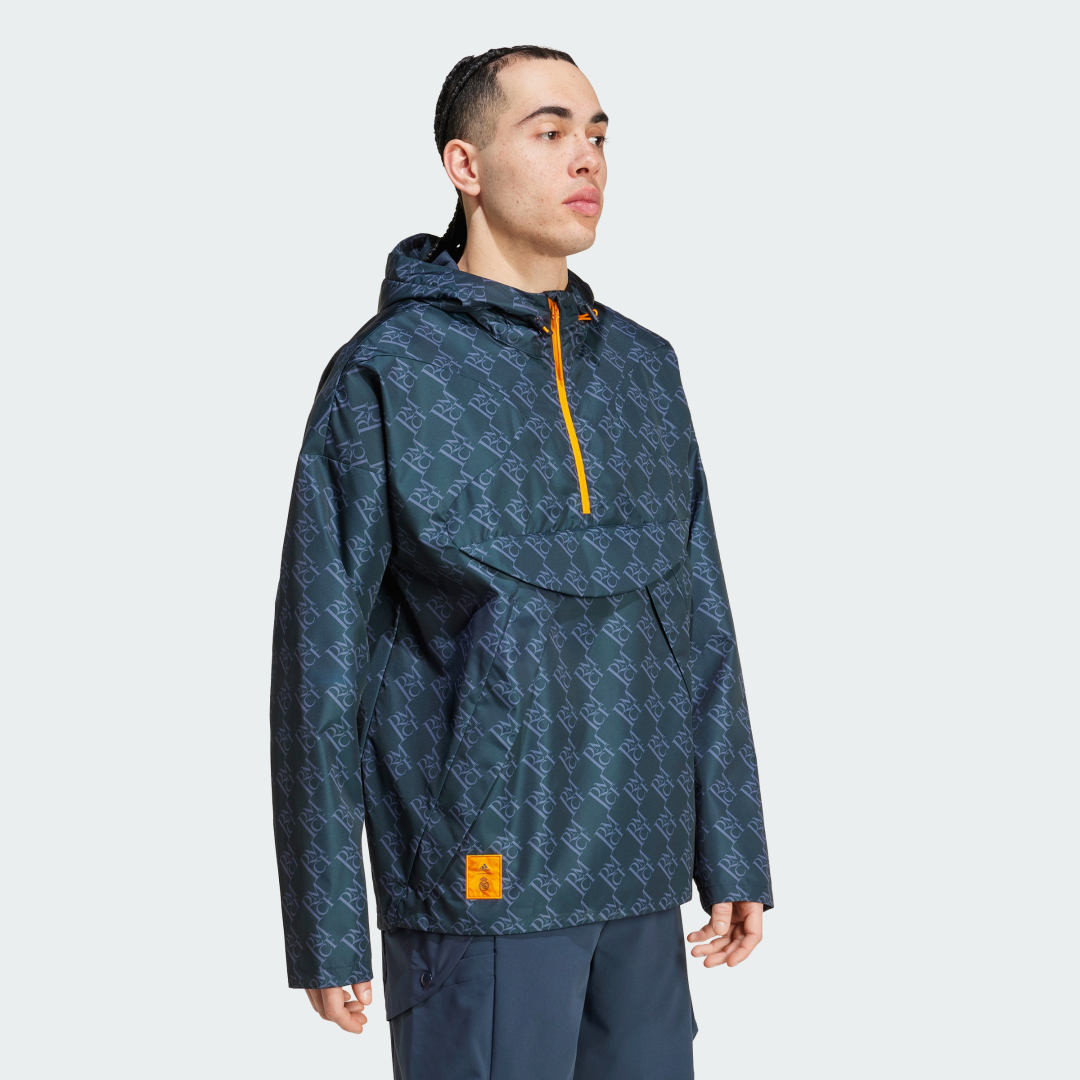 Adidas Real Madrid Seasonal Windjack met Halflange Rits