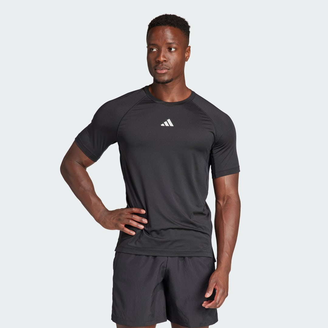 

adidas Camiseta de Entrenamiento Gym+ Hombre, Negro