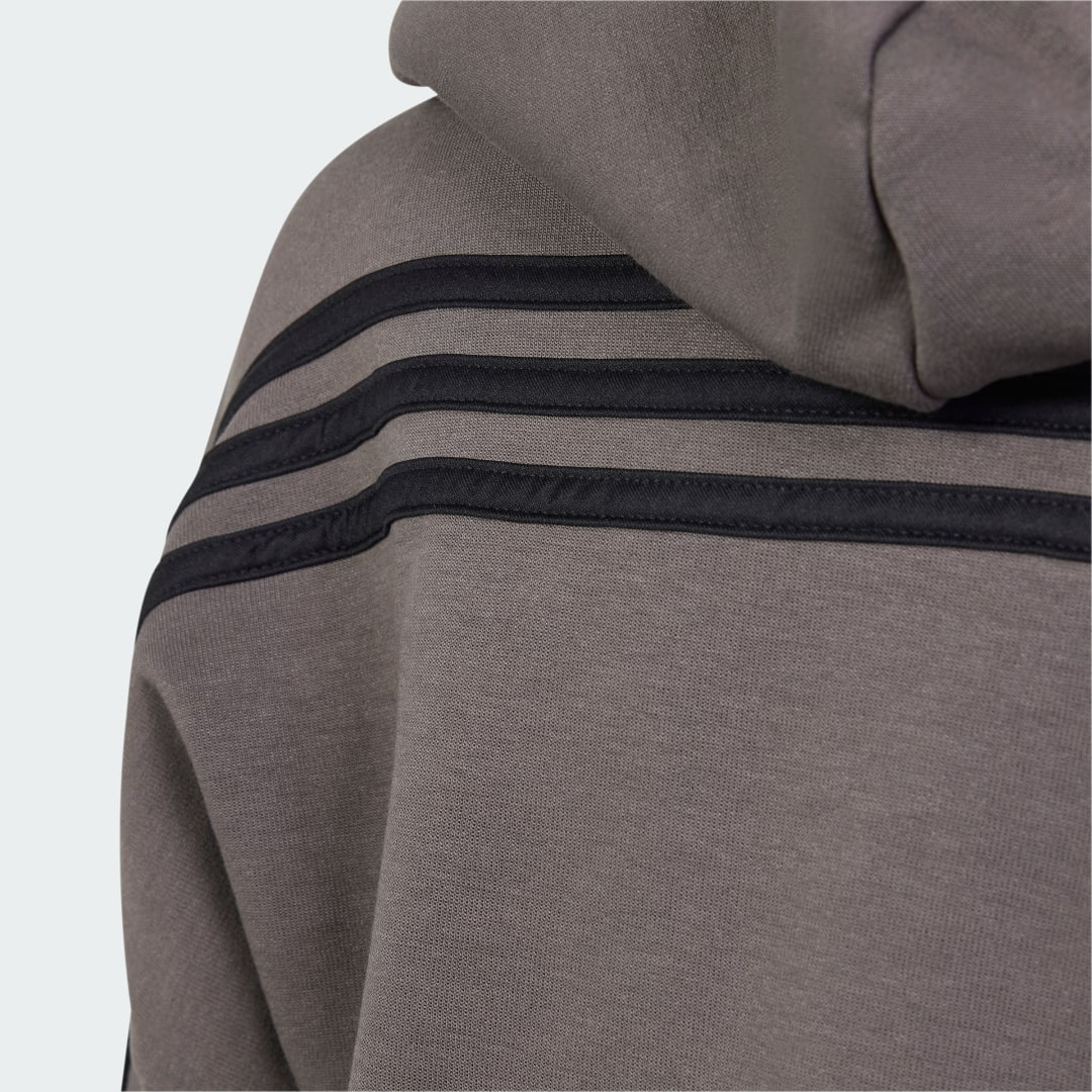 Adidas Future Icons 3-Stripes Ritsjack met Capuchon