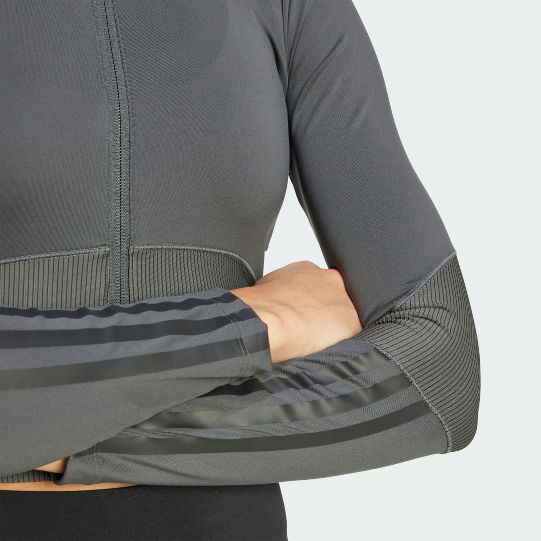 Adidas Hyperglam Rib Zip Thru Cover-Up