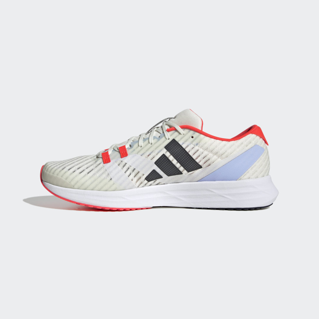 

adidas Tenis Adizero RC 5 Unisex, Blanco tint/legend ink/solar rojo