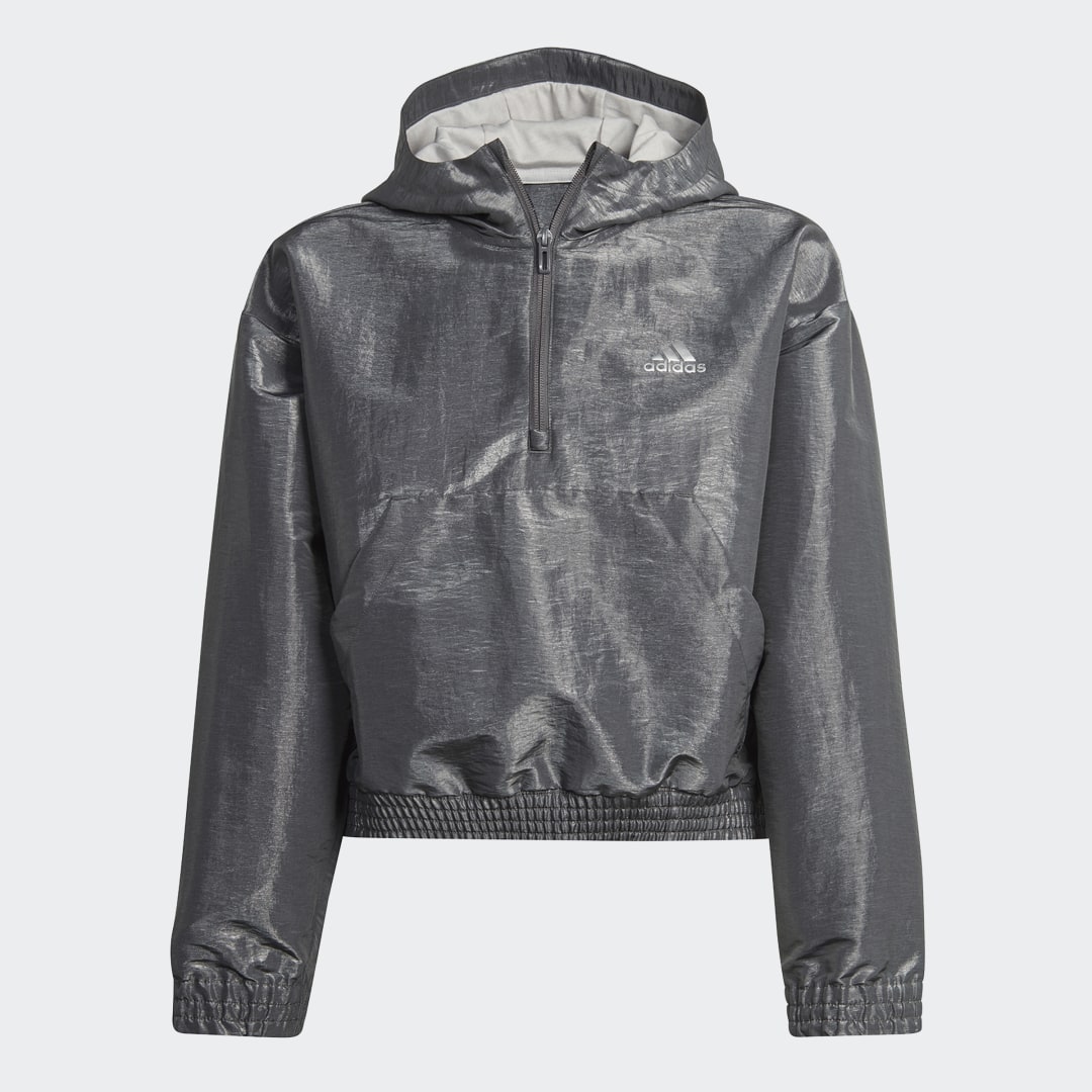 Veste de survêtement à capuche et demi-zip en toile ample Dance