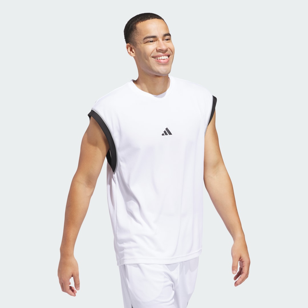 Adidas Basketball All-World Mouwloze Tanktop
