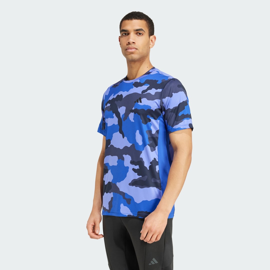 adidas Train Essentials Camo Allover Print Tee