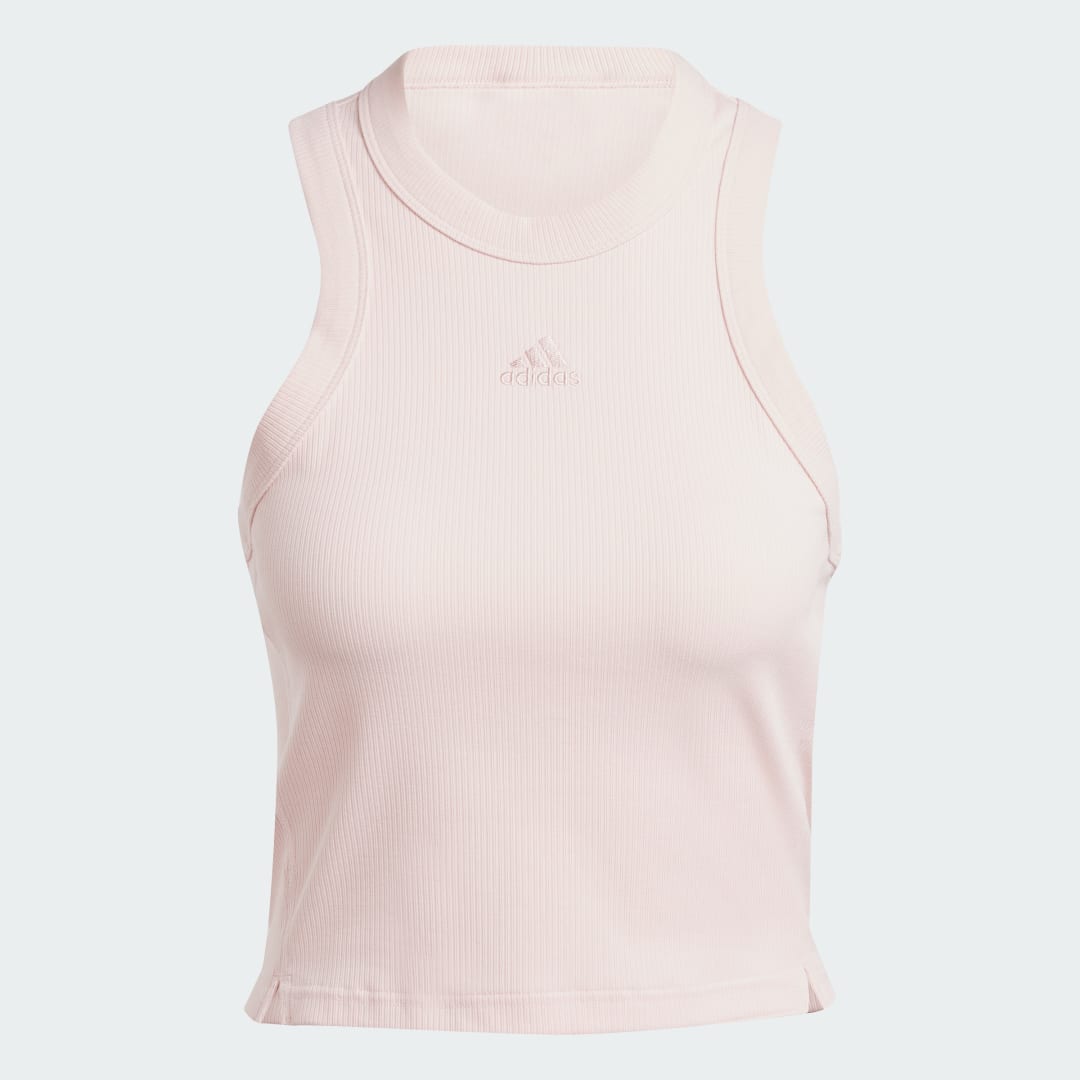 Adidas Lounge Ribbed Crop Tanktop