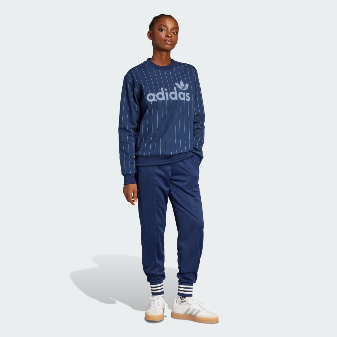 Adidas Pinstripe Graphic Sweatshirt