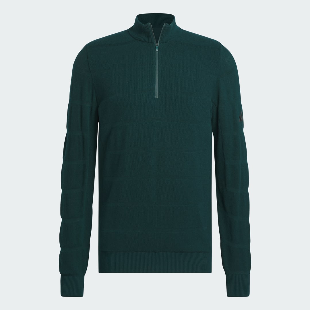 Adidas Ultimate365 Tour Wind Knit Sweater met Korte Rits