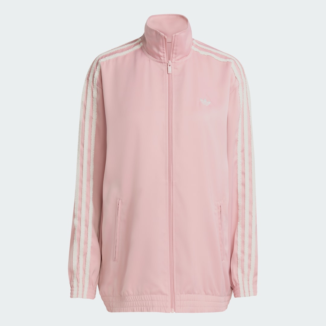 Veste de survêtement Firebird satin 3 bandes à volants adidas Originals