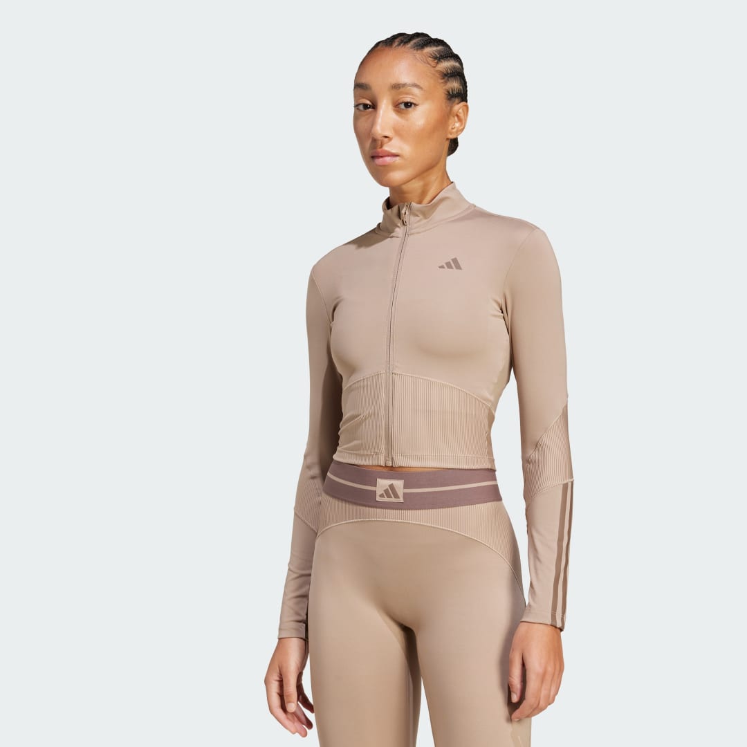 Adidas Hyperglam Rib Zip Thru Cover-Up