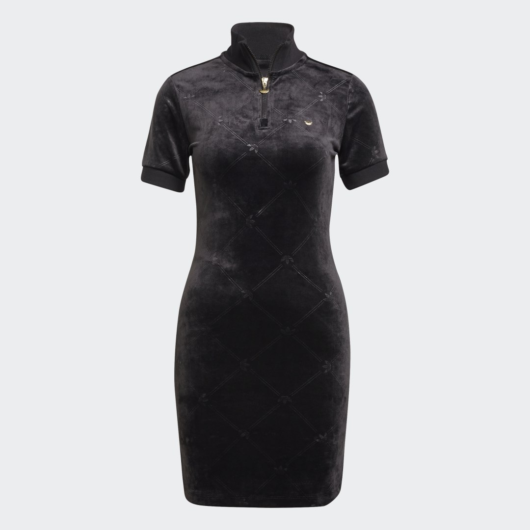 фото Платье с коротким рукавом и высоким воротником adidas originals