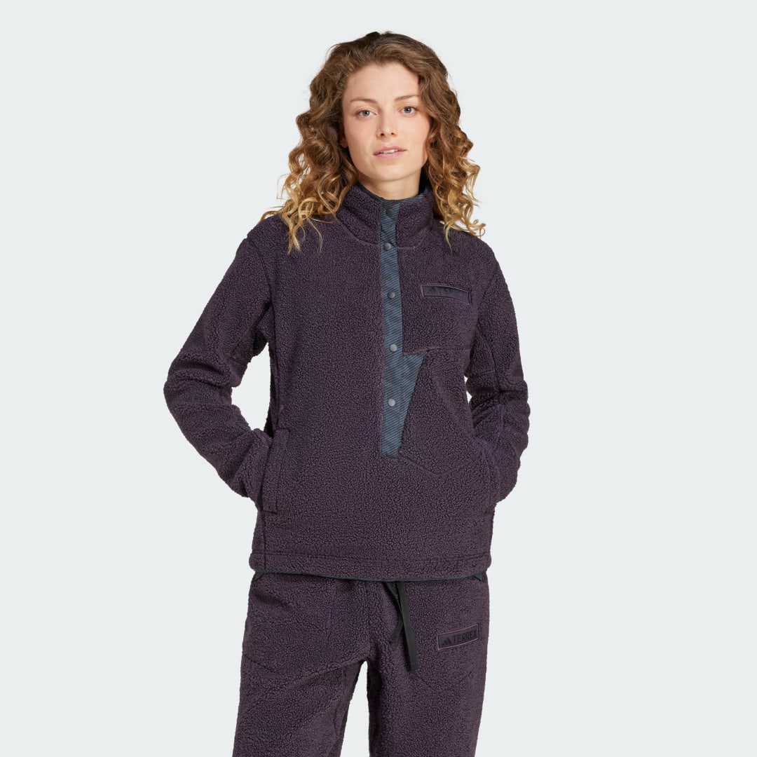 Adidas Terrex Xploric High Pile Fleece Pullover Sweatshirt