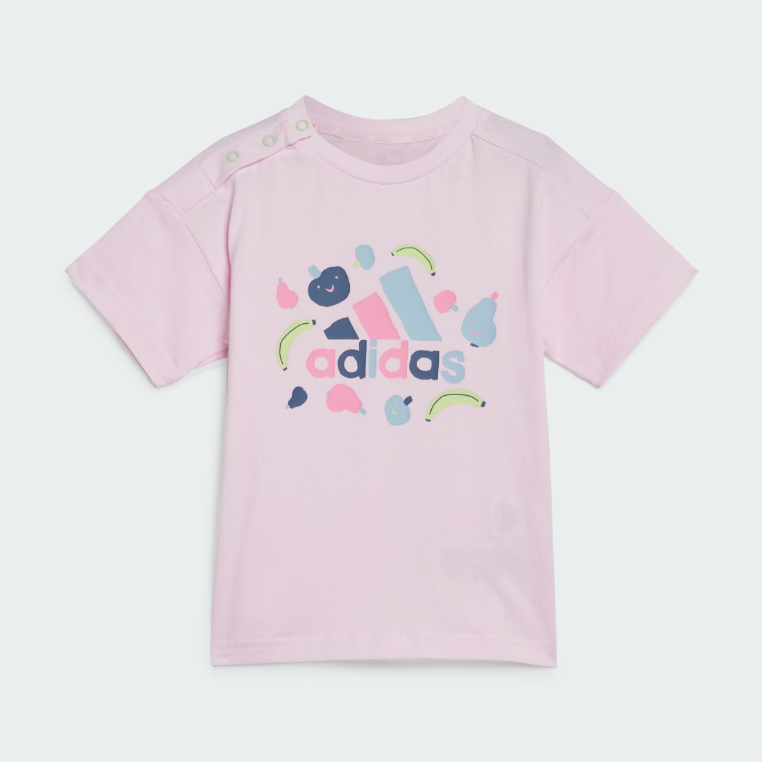 Adidas Essentials Allover Print T-shirt Set Kids