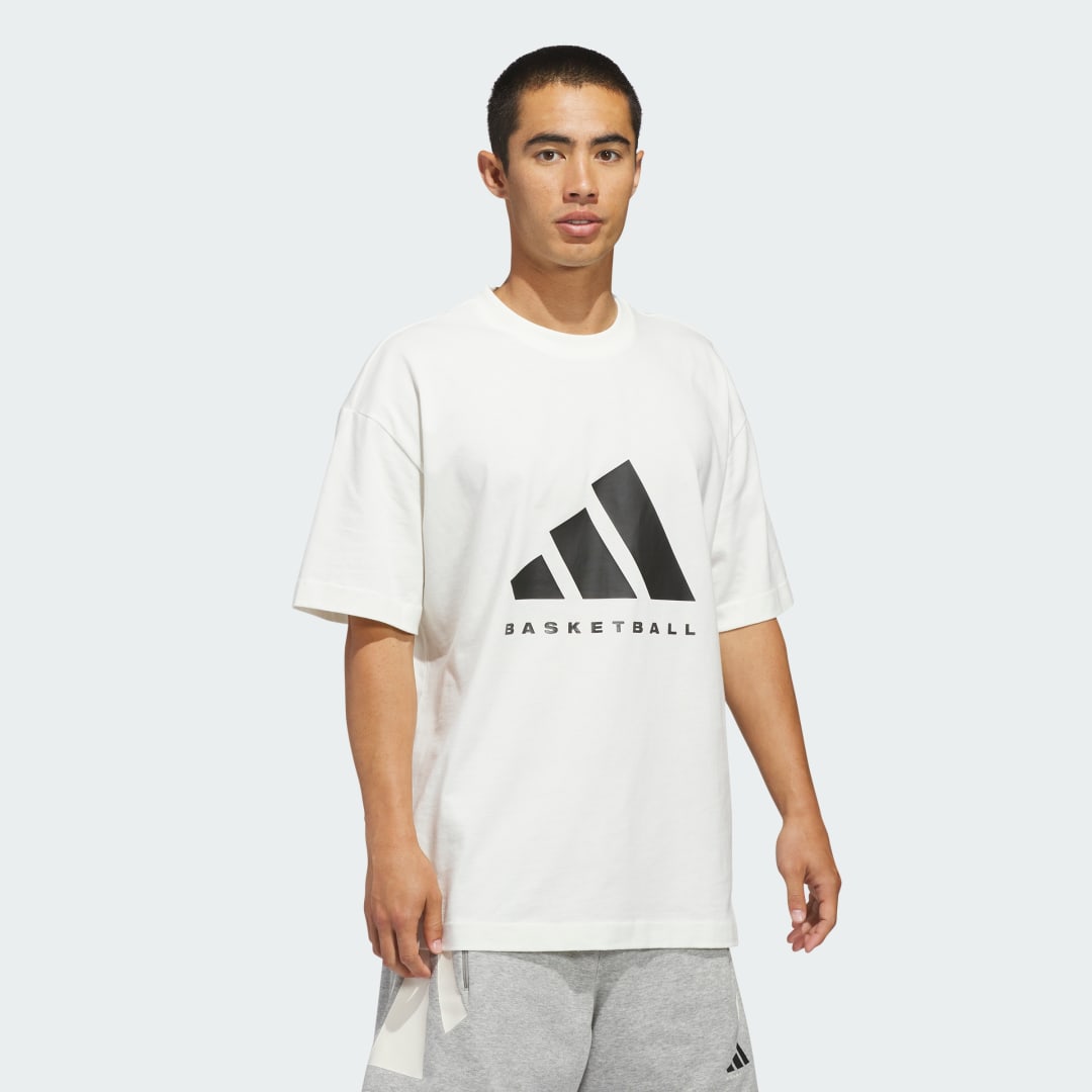 T shirt adidas Basketball Non genré - vue 3