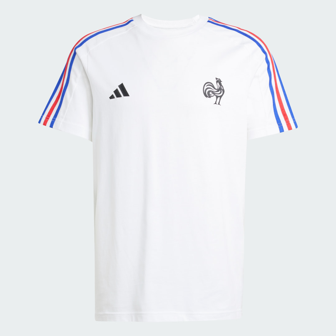 T shirt 3 bandes France Essentials - vue 4