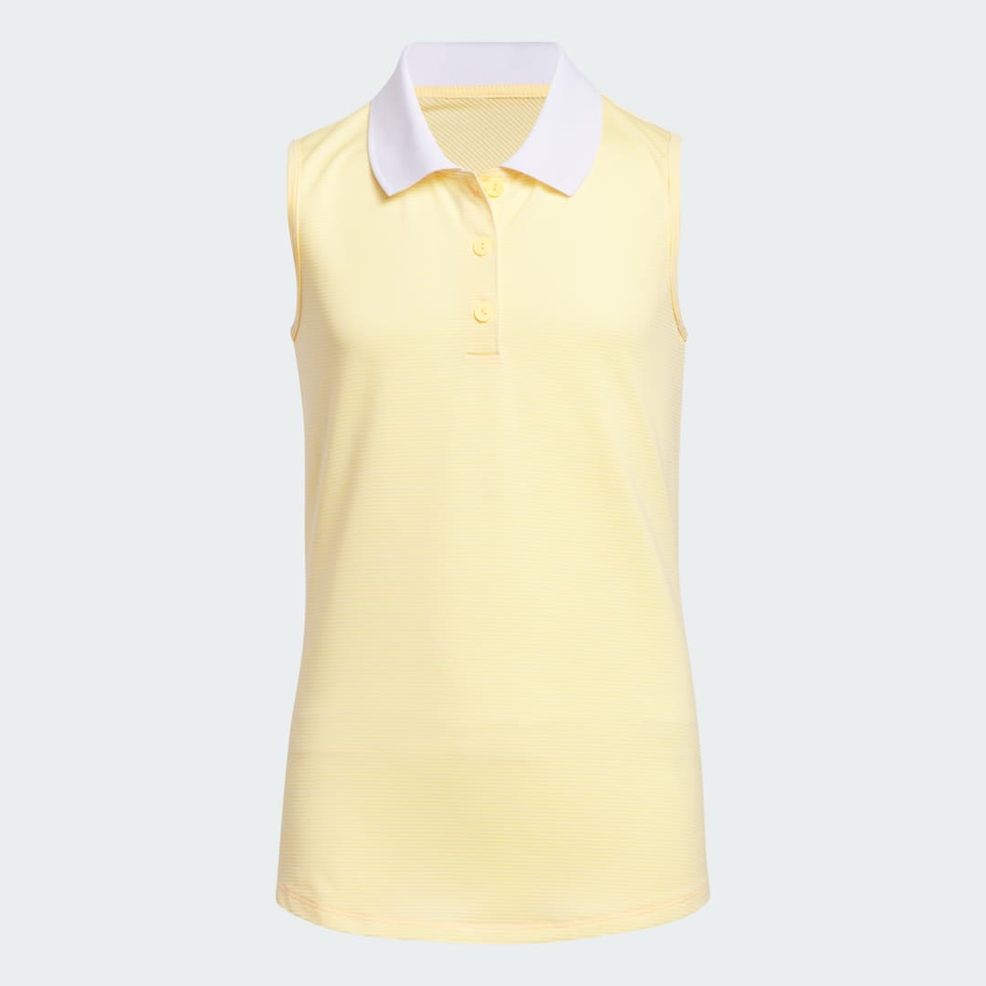 Adidas Otto Striped Mouwloos Poloshirt