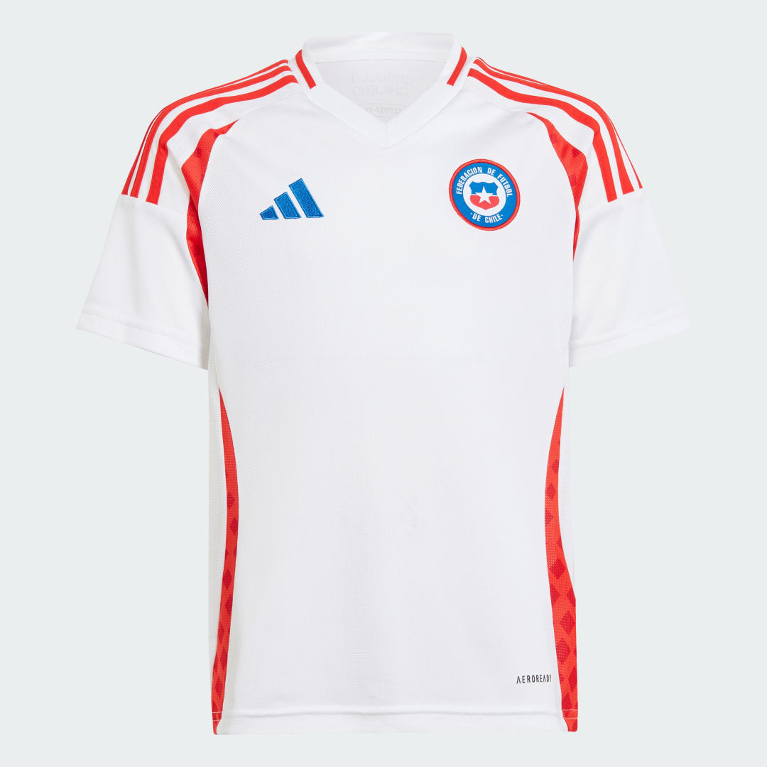 

adidas Camiseta Visitante Chile 2024 Camiseta Visitante Chile 2024 Niño  - Niño Fútbol, Blanco