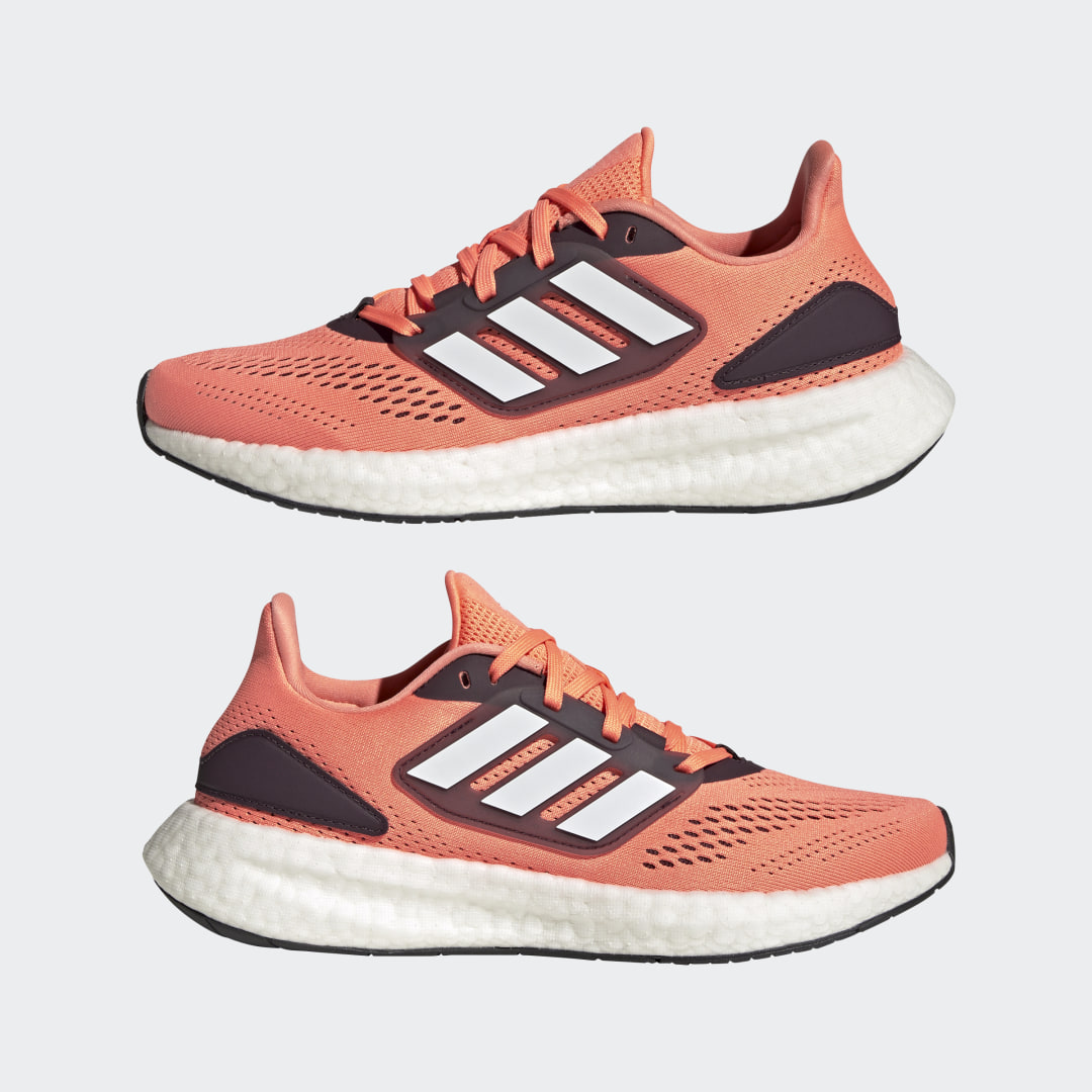 

adidas Tenis Pureboost 22 Mujer, Beam naranja/blanco/shadow maroon