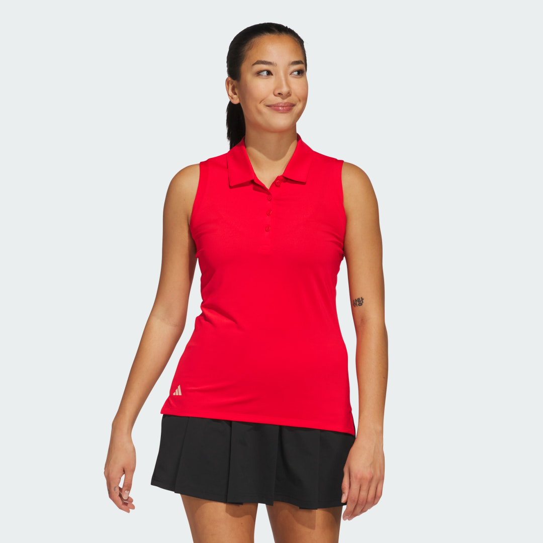 Adidas Ultimate365 Solid Mouwloos Poloshirt