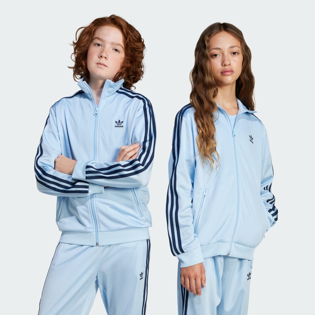 Adidas Originals adicolor Firebird trainingsjacke Trainingspakken in blauw formaten: 140