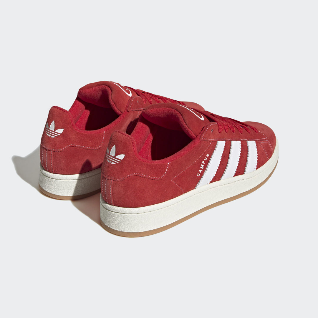 all red suede adidas