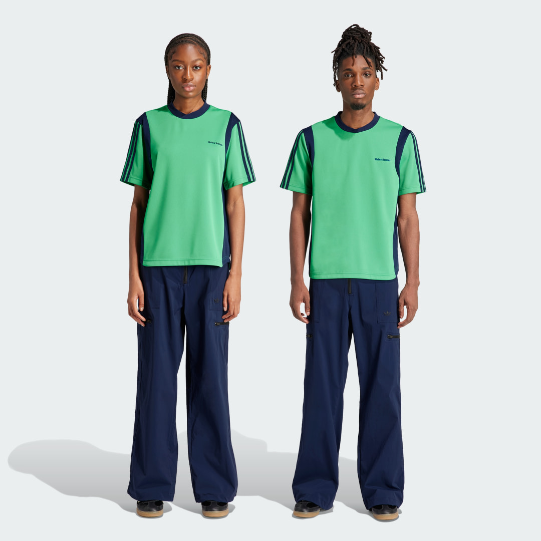 Adidas Originals Donkerblauwe Geborduurde Broek Blue
