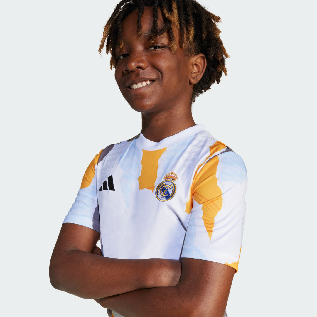 Adidas Real Madrid 24 25 Pre-Match Voetbalshirt Kids