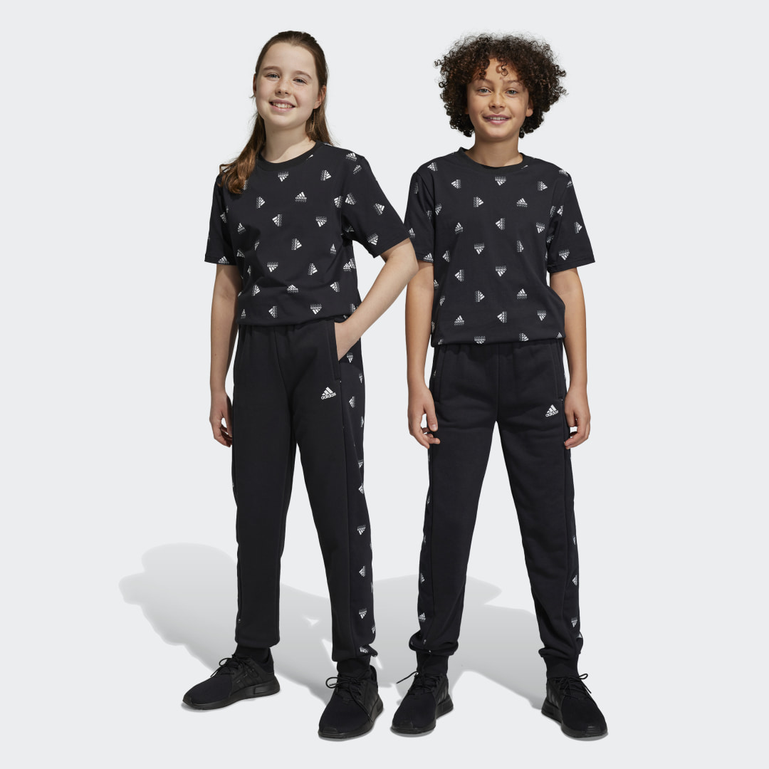 

adidas Pants Estampados Brand Love Side Insert Niño, Negro/blanco