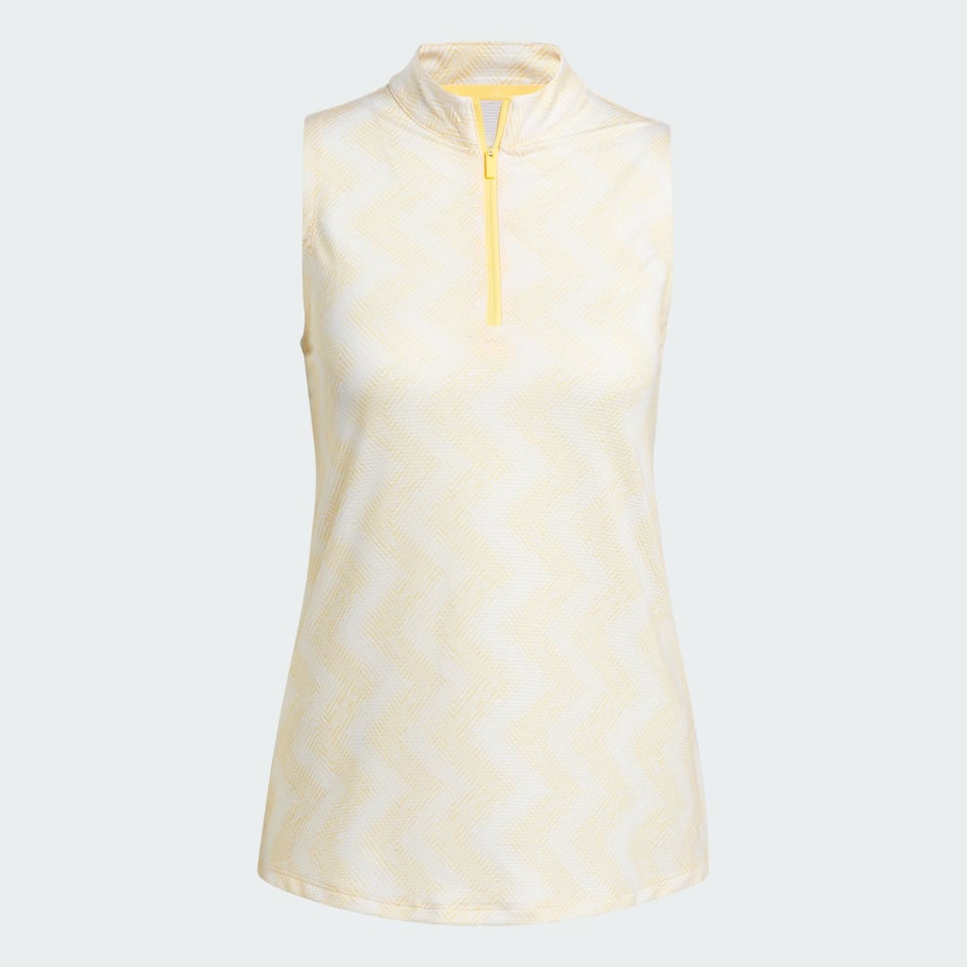Adidas Ultimate365 Ottoman Printed Mouwloos Poloshirt