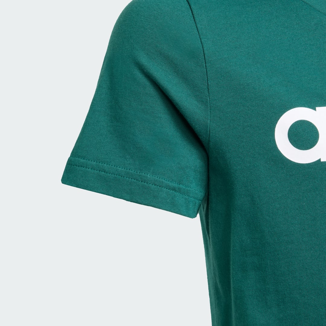 Adidas Essentials Linear Logo Katoenen Slim-Fit T-shirt