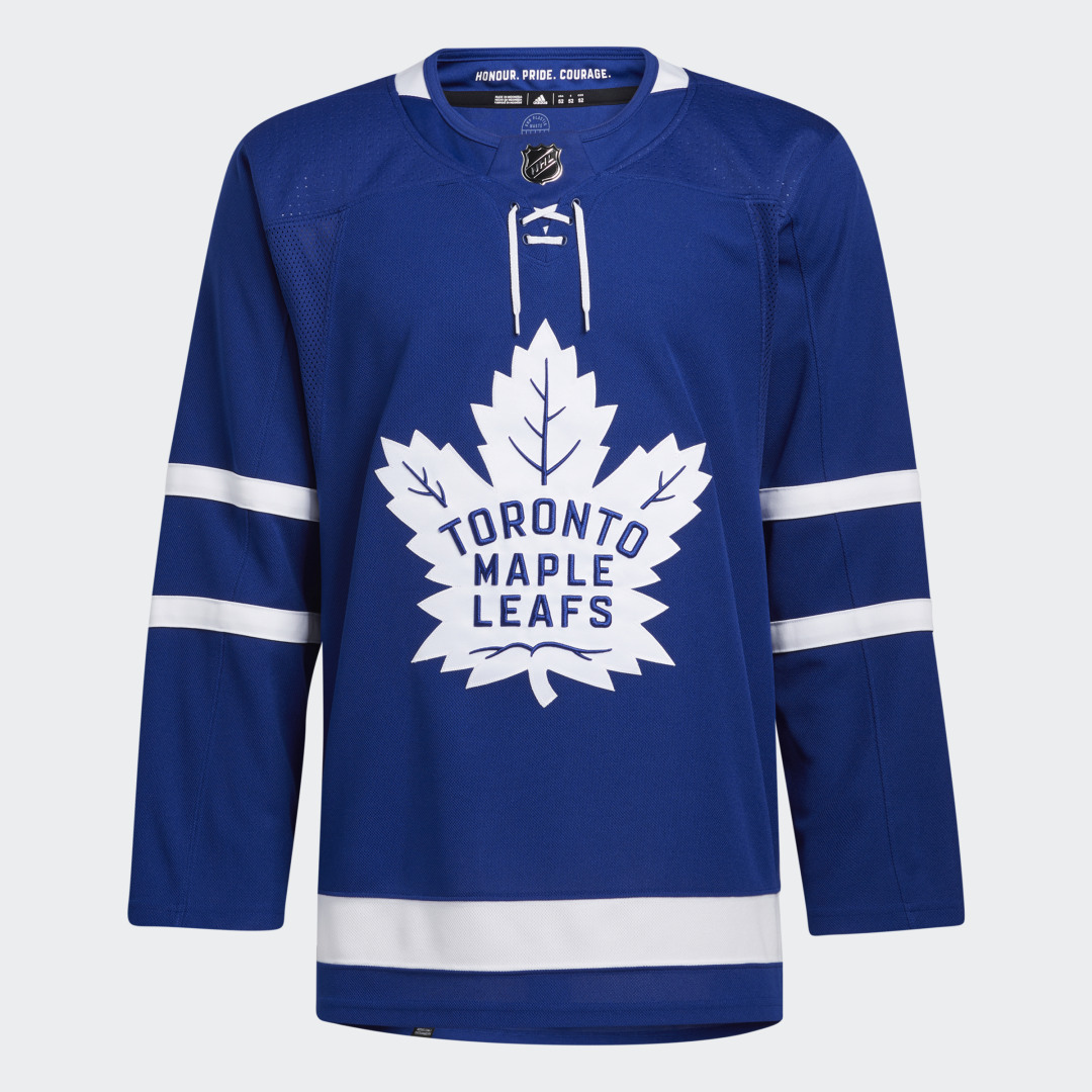 Image of adidas Maple Leafs Home Authentic Jersey Royal 08 Ccm 44 (XS) - Men Hockey Jerseys