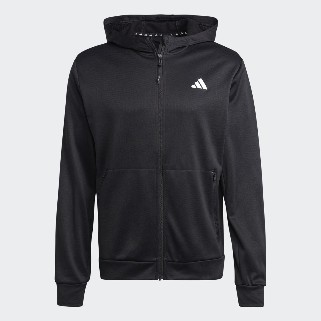 Image of Felpa con cappuccio da allenamento Train Essentials Seasonal Full-Zip cod002